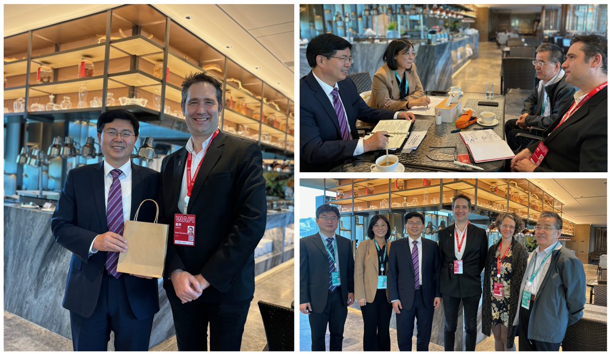 bramaccimmyt's tweet photo. Meeting with Leng Changjian-Pres. of #ShandongAgricultureUniversity-to recognize the rapid progress made upon the signed #MoU for creating @CIMMYT-Shandong Joint Research Center; &amp; looking forward to keep working on #Science4Impact for Shandong's &amp;🌍's agrifood sector. #WAFI2024 https://t.co/kgertl8DT5