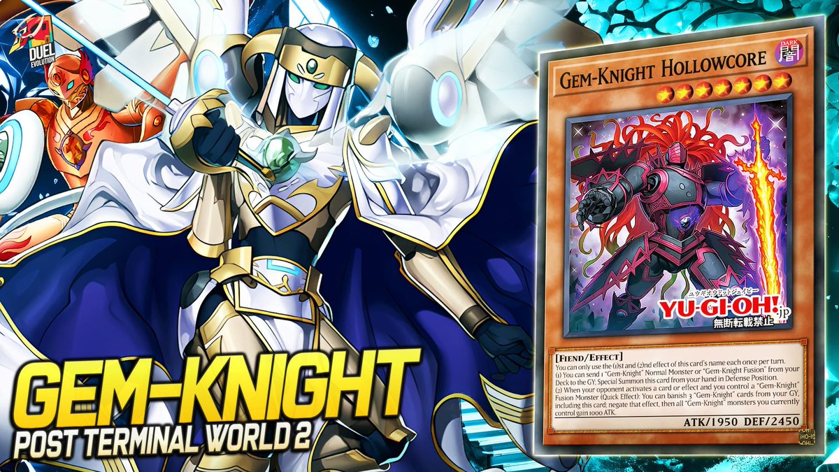 Duel_Enter's tweet photo. Ladies and Gentlemen!
Deck Gem-Knight Post Terminal World 2| EDOPRO | Replays 📷 + Decklist 📷
Link: https://t.co/rBGlzGNYpS
#yugioh #MasterDuel #GemKnight https://t.co/1z0CgqwzyY