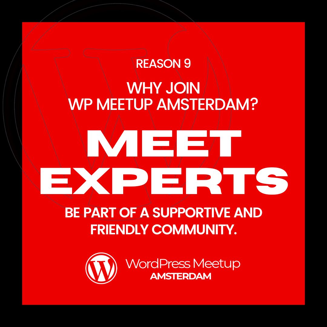 WordPress Meetup Amsterdam tweet media