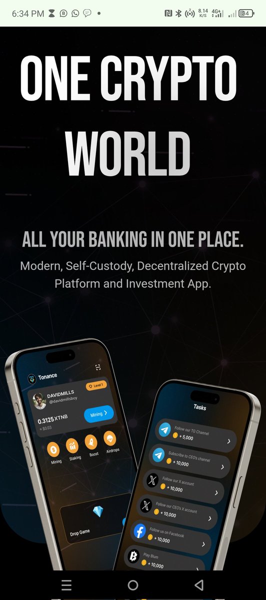 Tonanceapp's tweet photo. ⏳ Daily Login Reminder

Don’t forget to log in to #Tonance
https://t.co/N45hsDp3k1 daily to watch your rewards grow.

Consistency is key to maximizing your gains. Keep up the streak and reap the benefits.

⚡️ Happy mining!

WE ARE COMING OUT

TONANCE... THE NEW WAY TO CREATE WEALTH