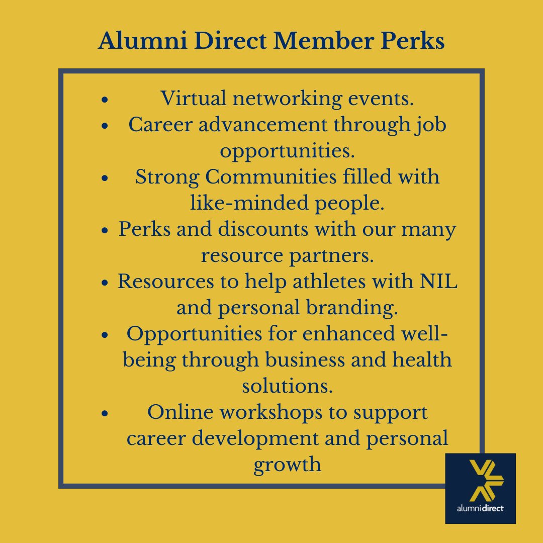 AlumniDirectLLC's tweet photo. Alumni Direct is the first social network where you can connect and engage with collegiate, athletic and business alumni, all in one place. Catch up with old friends &amp; make new connections.  

Start your free trial at https://t.co/tcHpdHtuBY and begin growing your network today. https://t.co/eICn2xA18k