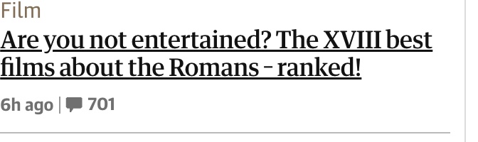 The sub-editor who didn't go with 'wanked!' here should be summarily dismissed. Life of Brian is even on the list!
