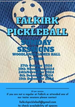 New Sunday sessions for new and more experienced players
<a href="/PickleballScot1/">Pickleball Scotland</a>