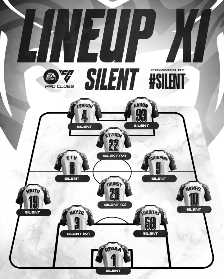 GAMEDAY TONIGHT
By <a href="/SilentFamilySF/">Silent Family</a> 

🇫🇷 I <a href="/VPGFrance_/">VPG France</a> 
⏱️ ➢ 22H20 
VS @GLT_eSport 
⏱️ ➢ 22H40
VS <a href="/joga_xi/">XI Joga Brother</a> 

📺 I twitch.tv/ZeNayzIL
🎙️ I <a href="/MehdiTounsy28/">Mehdi Tounsy</a> [C]
🥷 I #Silent 

SILENT LINEUP ↓