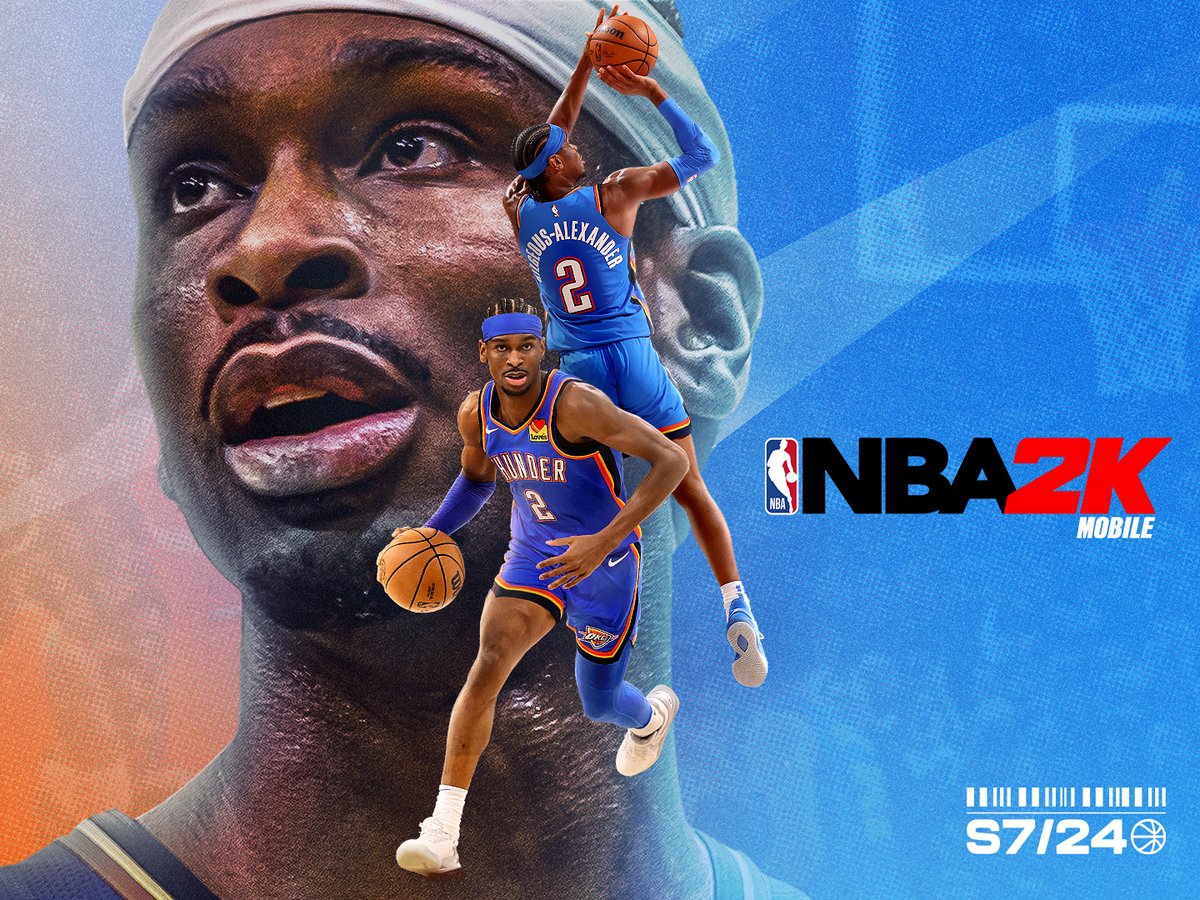 NBA2KMobile's tweet photo. A bona fide superstar on a team with championship aspirations.

We are proud to share that SGA is our cover star for Season 7, which arrives next week! https://t.co/VQRjE1uum8