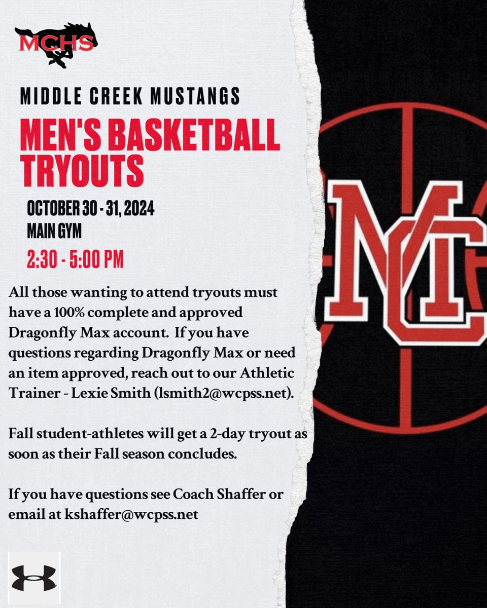 MCHS_MBB's tweet image. Tryout information 👇
#StrongStable  #MustangsBasketball