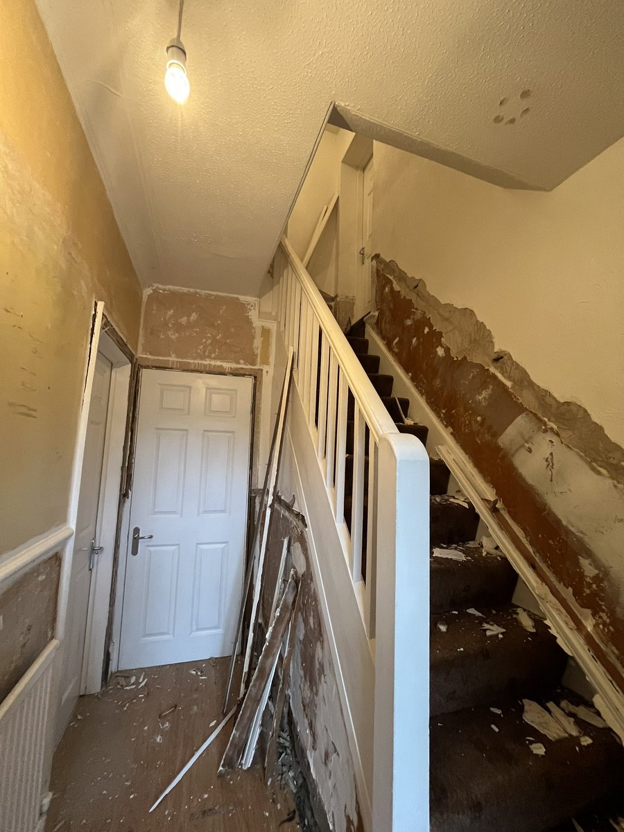 Hall,stairs and landing refurb.