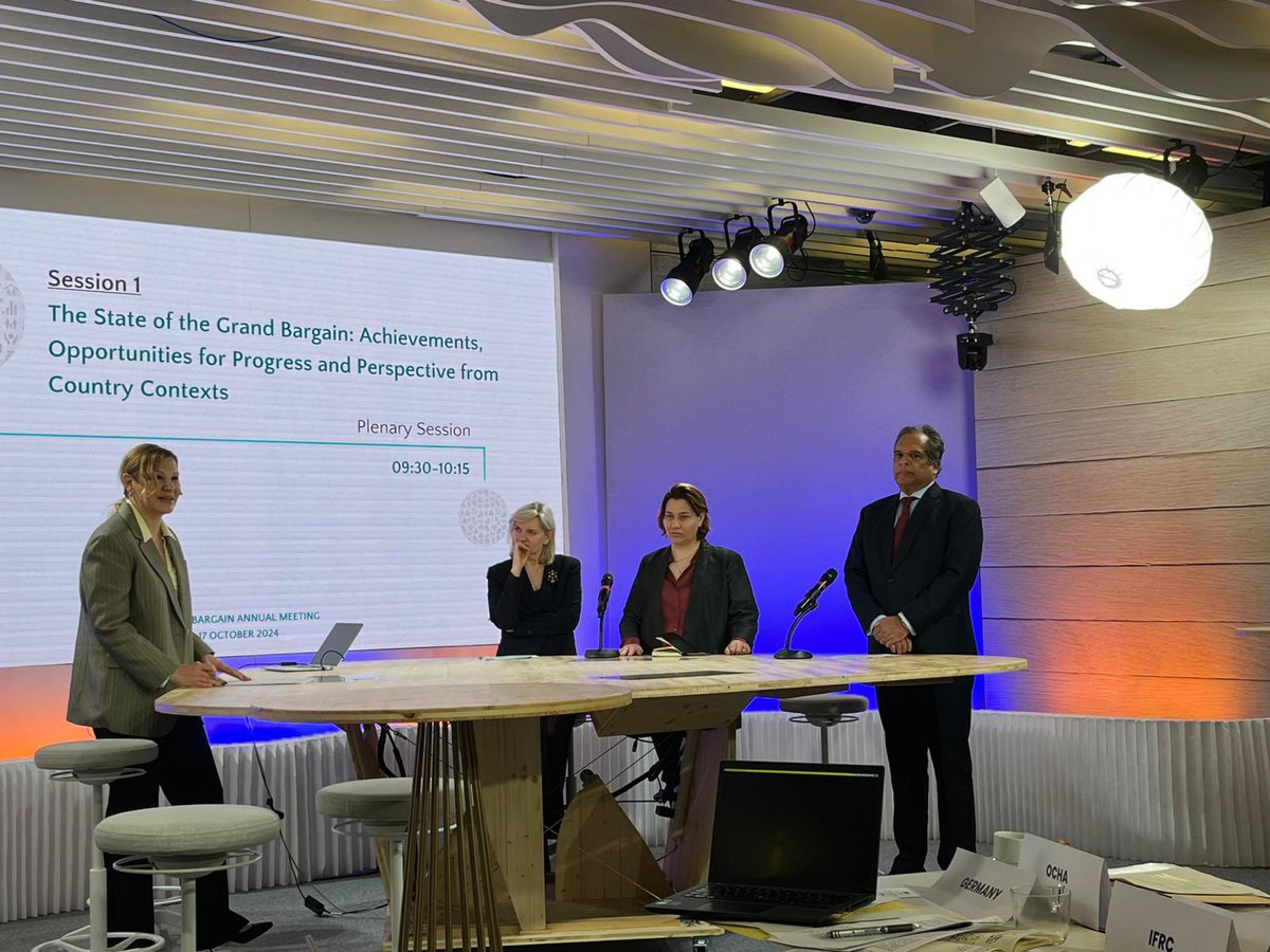 Nena Stoiljkovic (@nenastoiljkovic) on Twitter photo Grand Bargain commitments are more relevant than ever as we strive for locally-led humanitarian action. Supporting the capacity development of our 191 National Societies is a core pillar of @IFRC's mandate. At the <a href="/GrandBargain_/">Grand Bargain</a> Annual Meeting, we reinforced our mission. Grand Bargain commitments are more relevant than ever as we strive for locally-led humanitarian action. Supporting the capacity development of our 191 National Societies is a core pillar of @IFRC's mandate. At the <a href="/GrandBargain_/">Grand Bargain</a> Annual Meeting, we reinforced our mission.