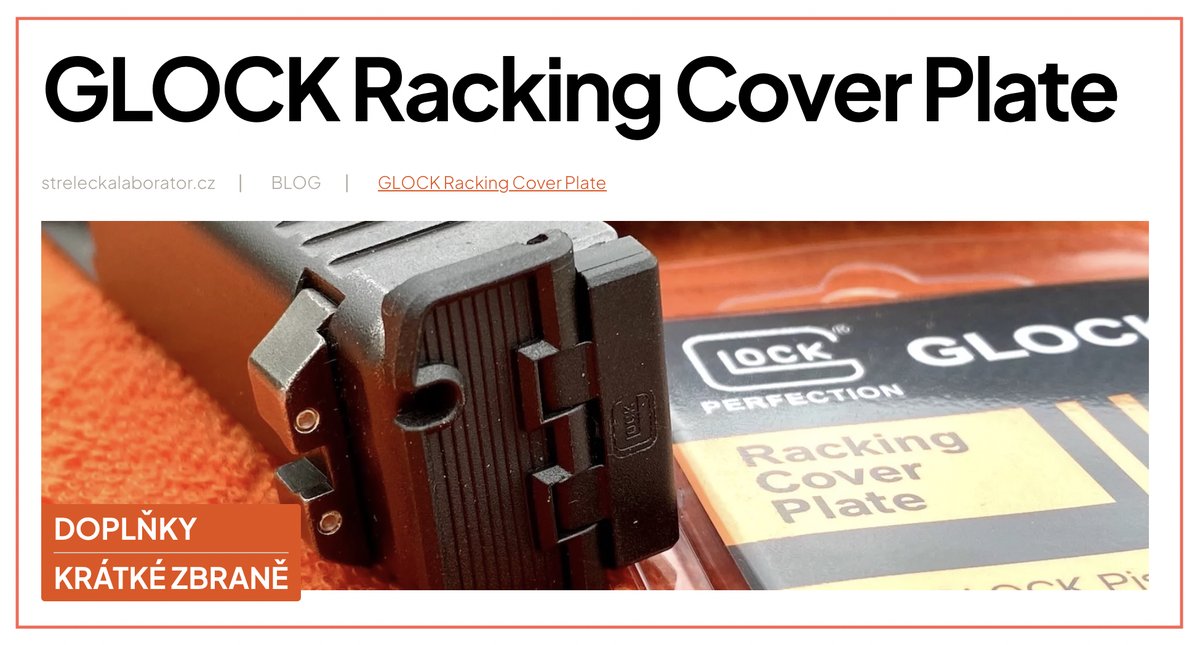 Strelecka_Lab's tweet photo. Nový příspěvěk na blogu Střelecké laboratoře
https://t.co/sSEkTNa4Yr

GLOCK RACKING COVER PLATE je výměnné zadní čelo závěru pro pistole Glock... od Glocka 😉

Poprvé je také součástí doprovodné video 👇
https://t.co/GMROLdgMwT https://t.co/jj9Z6RPoNn