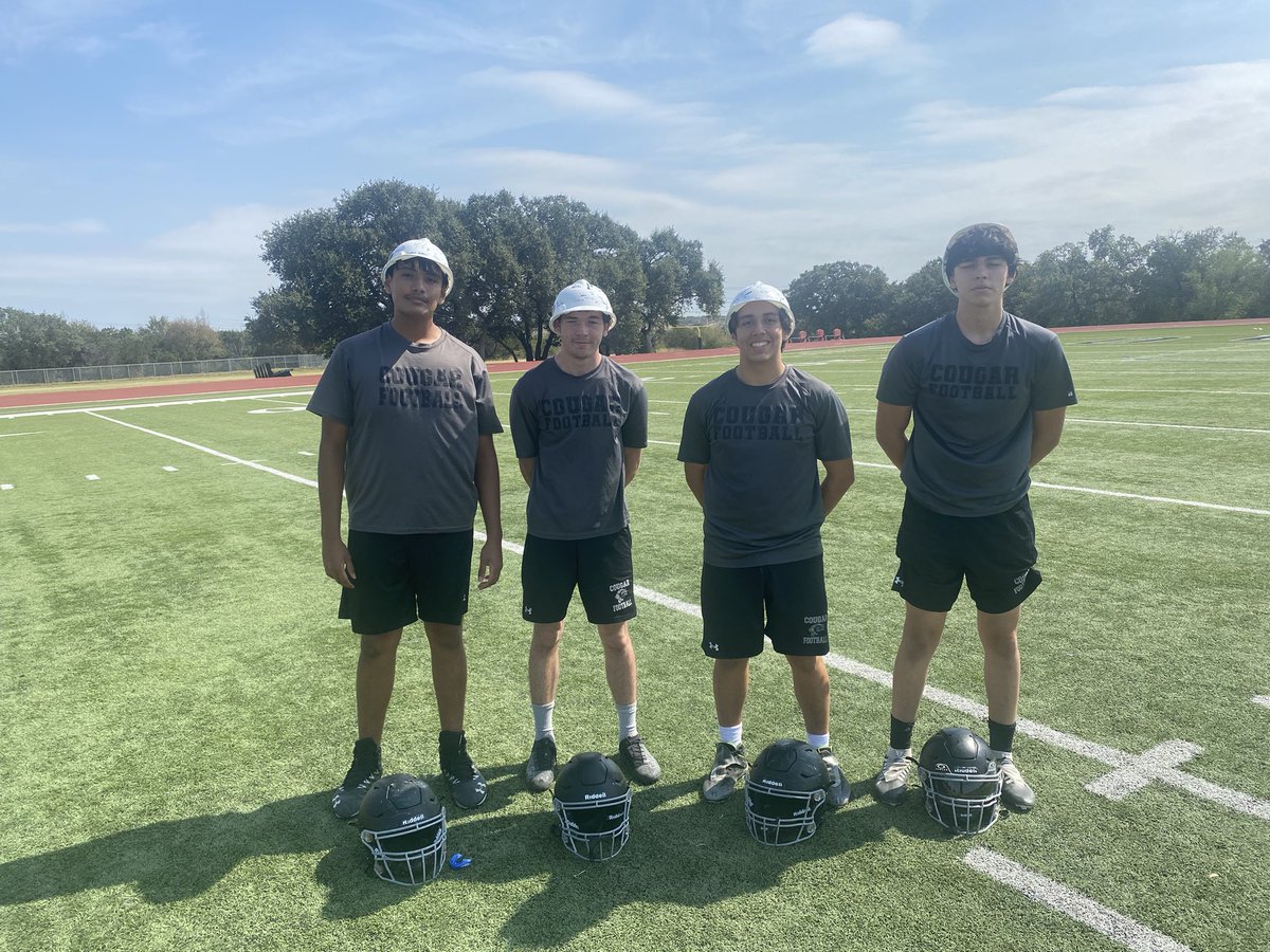 Hard Hats! Recognized by their teammates for their effort and making the program better! 
#clarktexas #effort