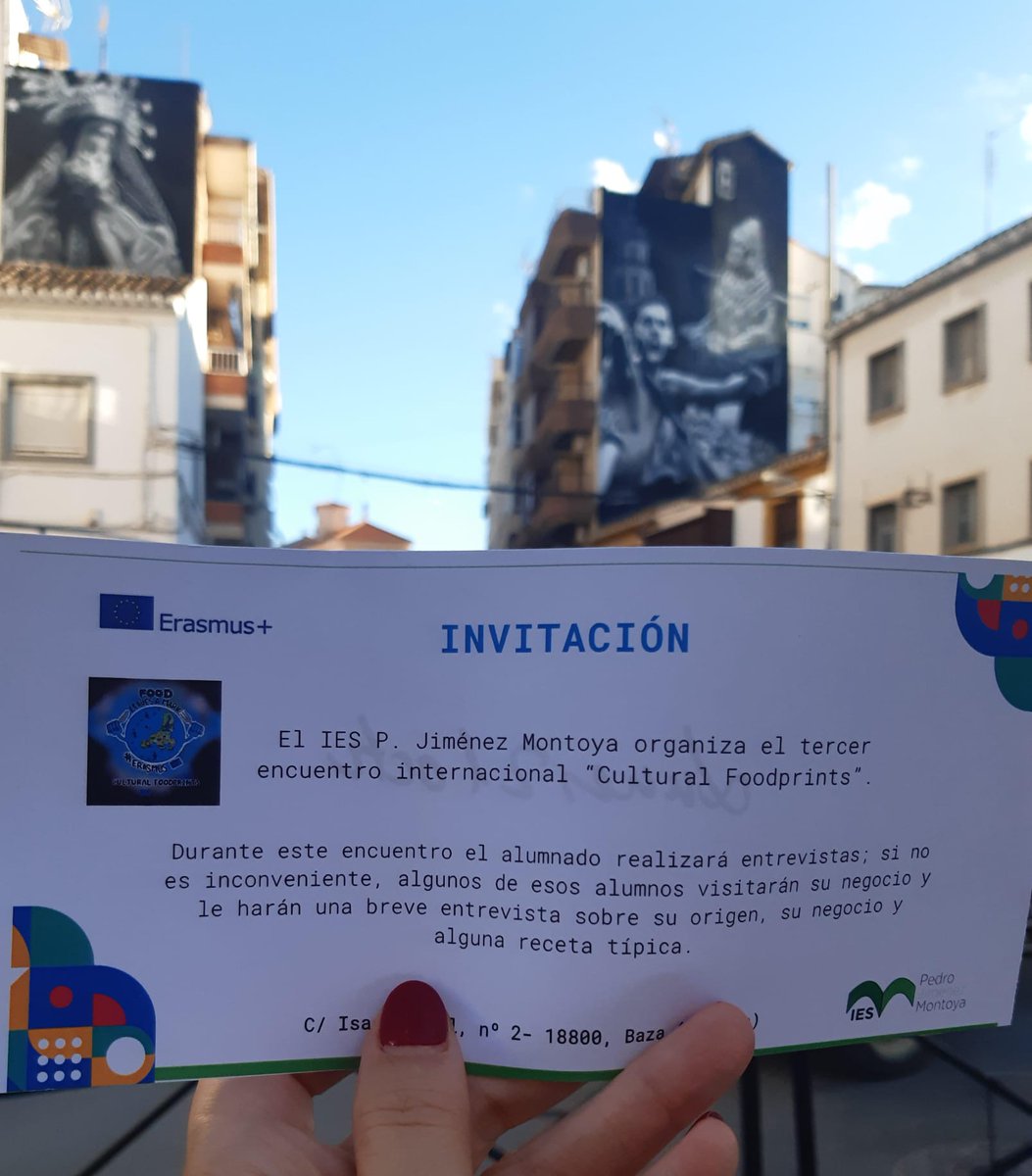 ¿Tienes algún antepasado con trasfondo migratorio? ¿Conoces alguna receta típica de otro país? 
Durante la próxima semana, 60 alumnos de diversas nacionalidades estarán en Baza trabajando en estos temas.
¿Te apuntas a colaborar? <a href="/EUErasmusPlus/">Erasmus+</a> , <a href="/sepiegob/">SEPIE</a>