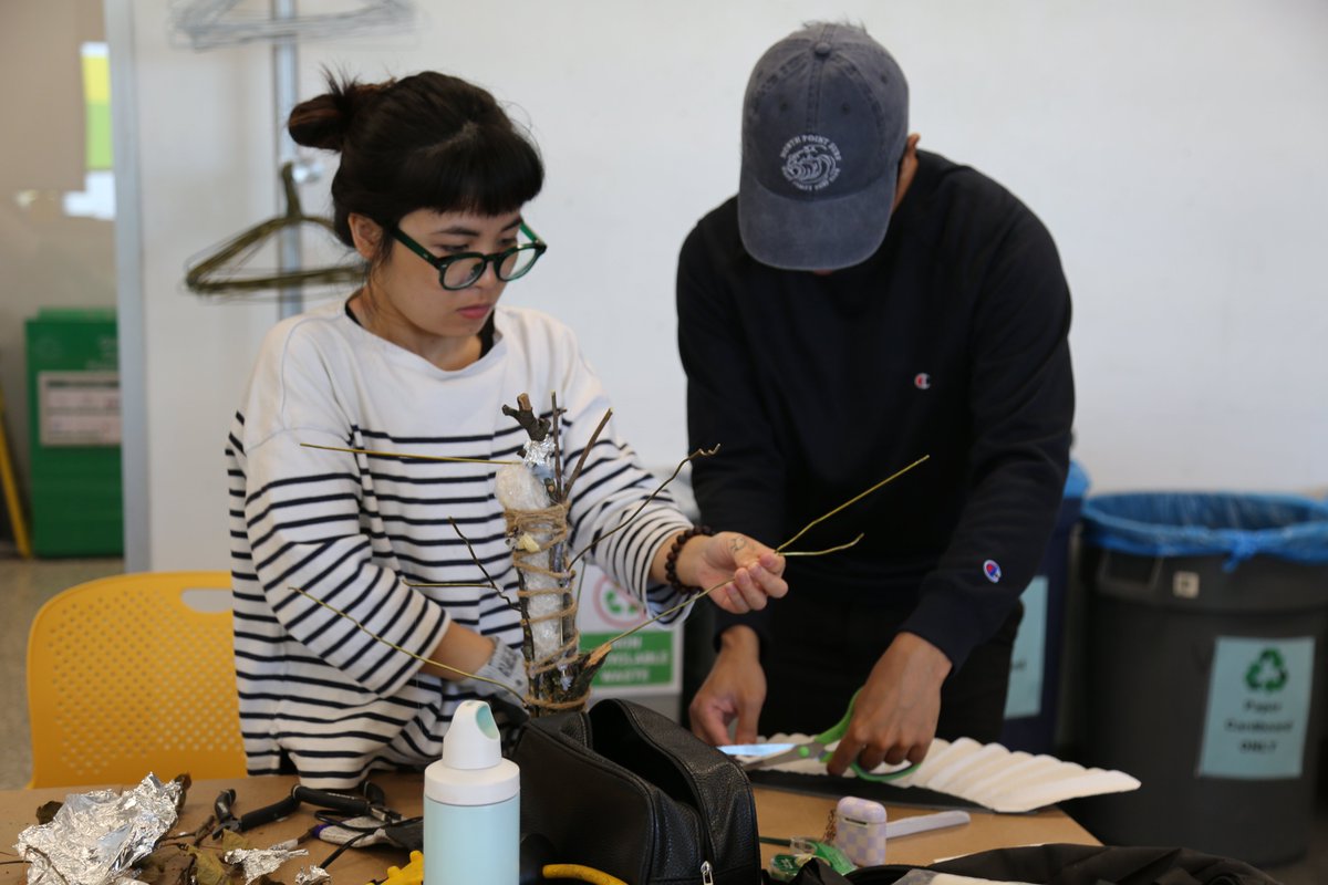 SenecaFashion's tweet photo. Our Visual Merchandising Arts (VMA) students are busy designing and installing props! From researching materials to crafting their ideas, their progress is impressive. Swipe to see the early stages. Stay tuned for their final displays after study week! #fashion #DesignInspiration https://t.co/kVsgD7Ogl3
