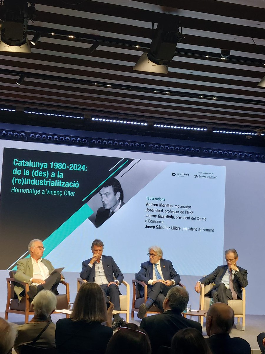 Cercle d'Economia (@cdeconomia) on Twitter photo Avui participem a l'homenatge a l'expresident del Cercle Vicenç Oller "Catalunya 1980-2024: de la (des) a la (re) industrialització" al Palau Macaya. Amb <a href="/jordihereub/">Jordi Hereu</a>, <a href="/ConsellerSamper/">Miquel Sàmper</a>, Andreu Morillas, Josep Sánchez Llibre, Jordi Gual, Jaume Lanaspa i <a href="/trodriguezpujol/">Toni Rodriguez Pujol</a> Avui participem a l'homenatge a l'expresident del Cercle Vicenç Oller "Catalunya 1980-2024: de la (des) a la (re) industrialització" al Palau Macaya. Amb <a href="/jordihereub/">Jordi Hereu</a>, <a href="/ConsellerSamper/">Miquel Sàmper</a>, Andreu Morillas, Josep Sánchez Llibre, Jordi Gual, Jaume Lanaspa i <a href="/trodriguezpujol/">Toni Rodriguez Pujol</a>