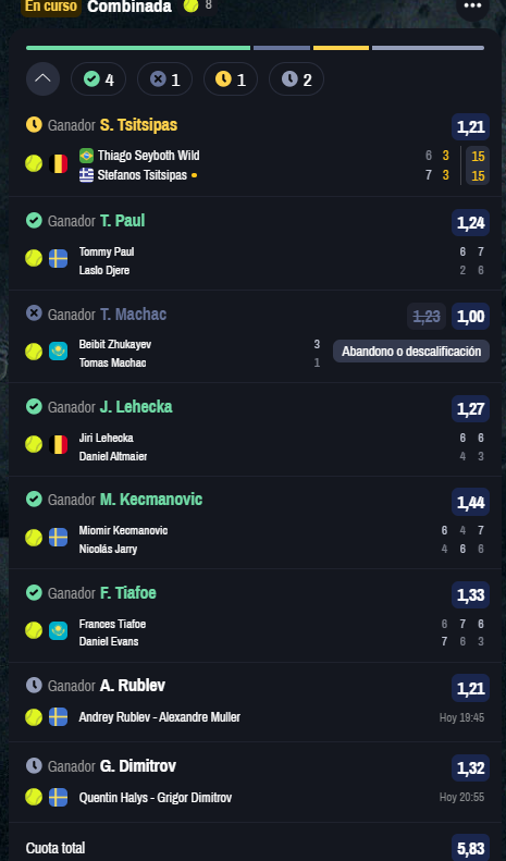 Picks1Pro's tweet image. Va buena esta!! #ProfitablePicks✅ #ATP #atpantwerp  #atpEstocolmo #atpAlmaty