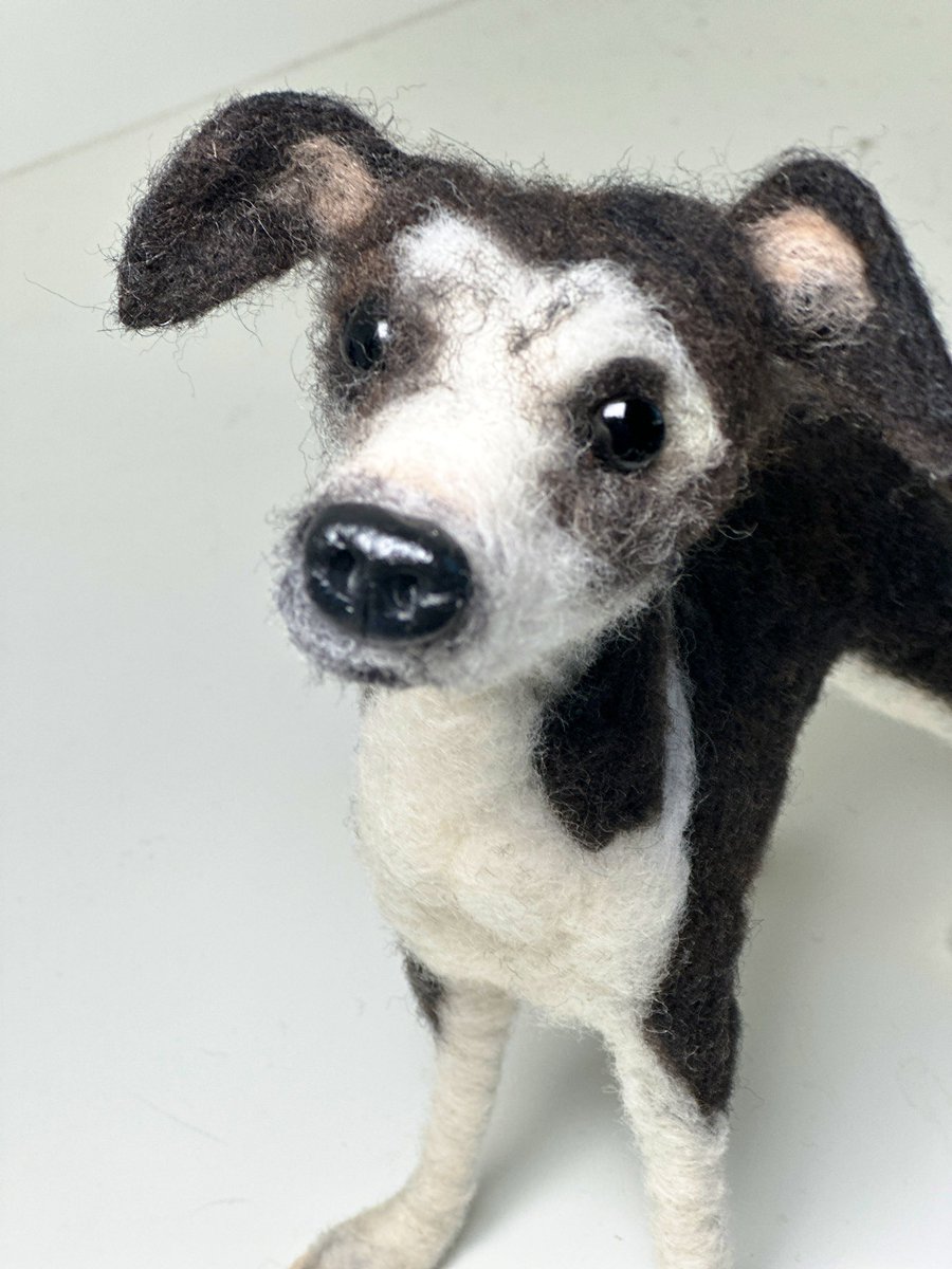 ffinlaysonart's tweet photo. This needle felted portrait reached the US in super quick time - what a beautiful girl who is very sadly missed https://t.co/R1iKkNCwHf