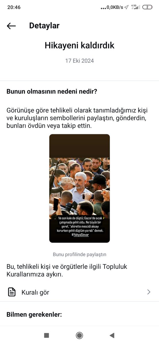 Instagram bildiğimiz gibi 
#YahyaSinvar