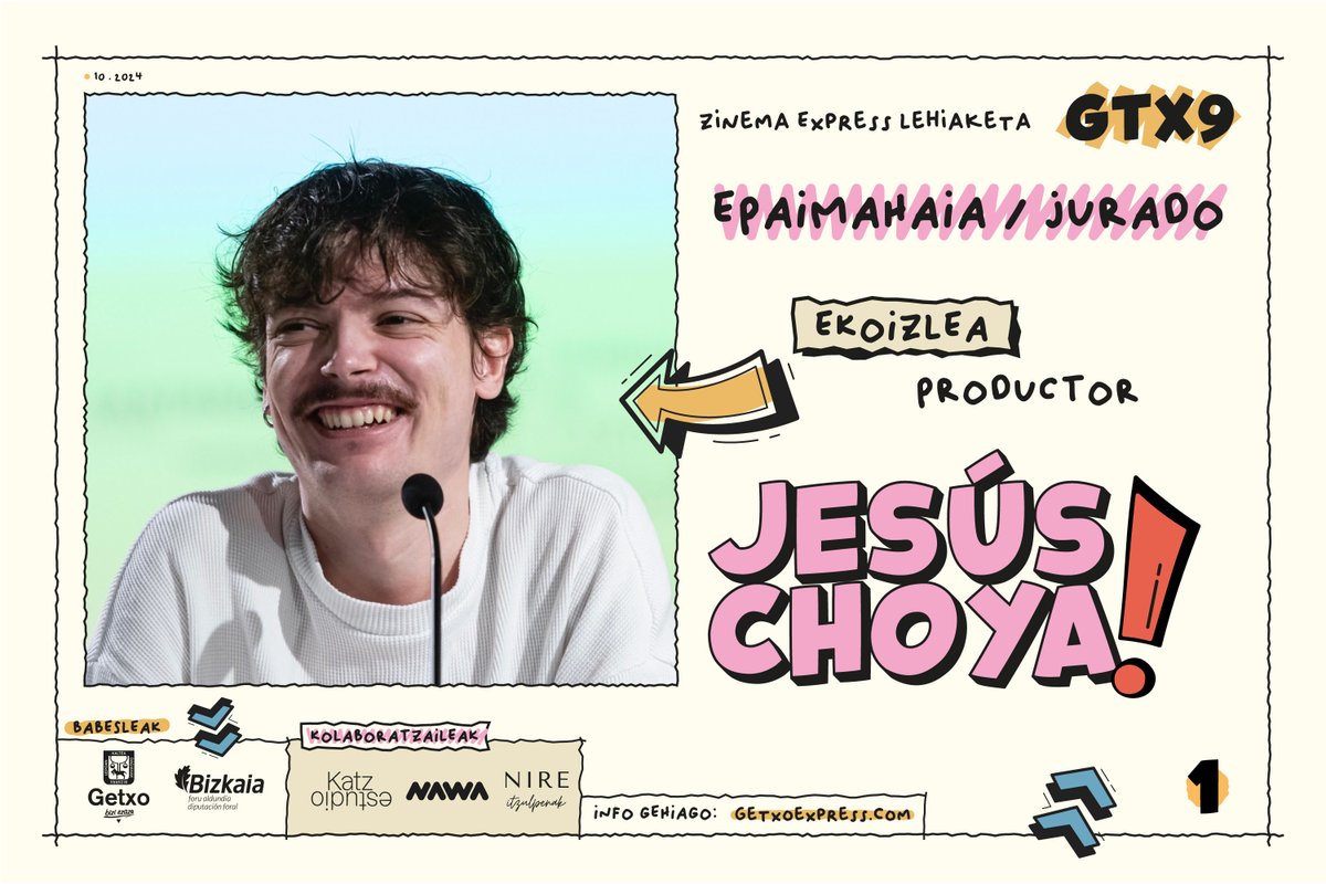 GetxoExpress (@getxo_express) on Twitter photo Aurtengo epaimahaikideak ezagutzeko unea da!
¡Ha llegado el momento de presentar al jurado!
Ongi etorri, <a href="/holychoya/">Jesús Choya Zataraín</a>!
#Getxo #GetxoExpress #GTX9 Aurtengo epaimahaikideak ezagutzeko unea da!
¡Ha llegado el momento de presentar al jurado!
Ongi etorri, <a href="/holychoya/">Jesús Choya Zataraín</a>!
#Getxo #GetxoExpress #GTX9