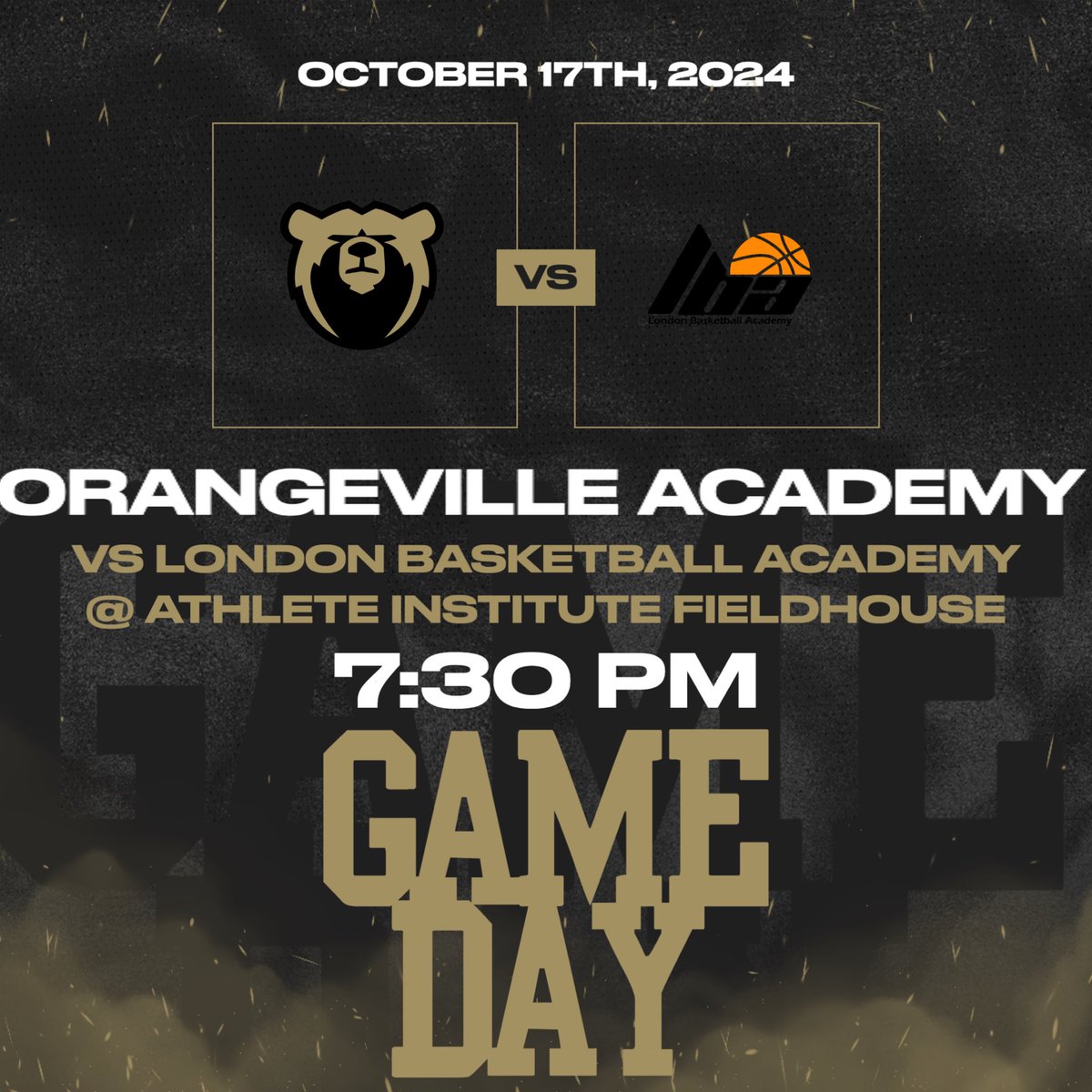Today is the day 😤

Gameday - 7:30 PM ⏰

Vs London Basketball Academy ⚔️
