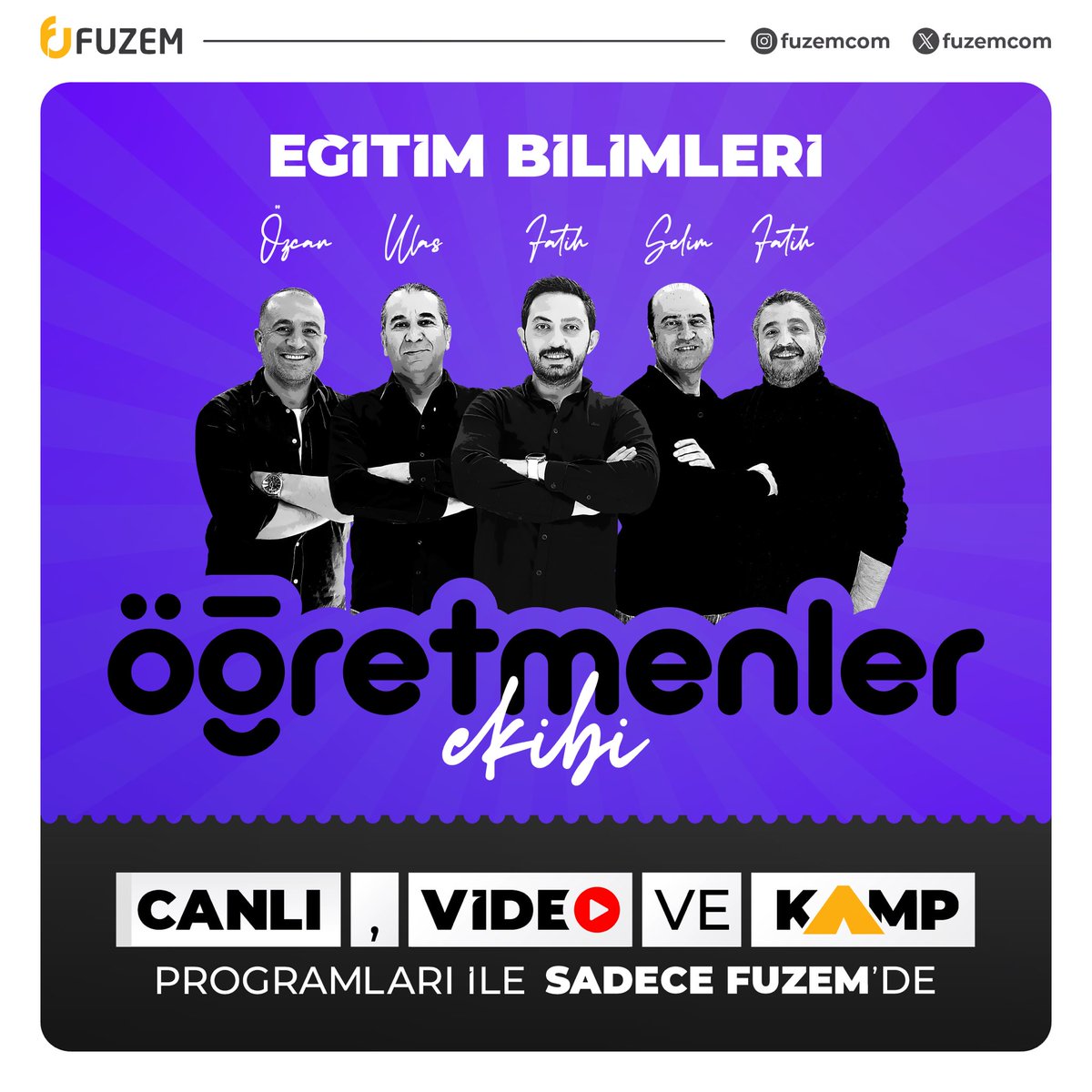 Türkiye’nin Fenomen ÖĞRETMENLER EKİBİ Sadece fuzem.com’da!..
KPSS/Eğitim Bilimleri Alanında Öğretmenler Ekibi Tarafından Hazırlanan Eğitim Programları Sadece fuzem.com’da Sizlerle.

#fuzem #farklıuzem #kpss #kamp #ösym #5yüzekibi #öğretmenlerekibi