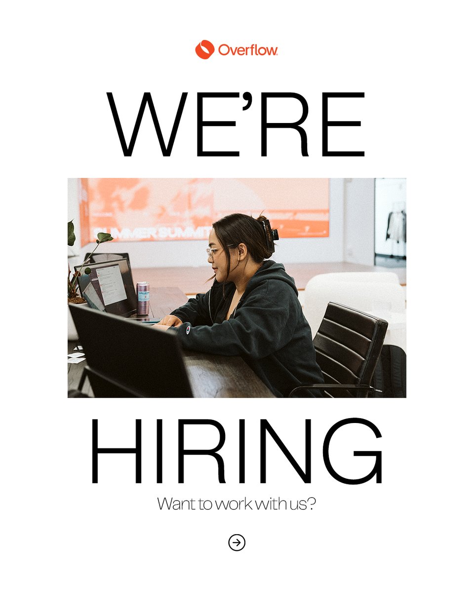 Overflow_app's tweet image. OUR TEAM IS GROWING 🚀 If you or someone you know is looking to join a visionary Silicon Valley-based company, we have exciting opportunities in Mountain View, CA &amp;amp; Birmingham, AL.  Head to overflow.co/about to learn more. 📩 Share this post!