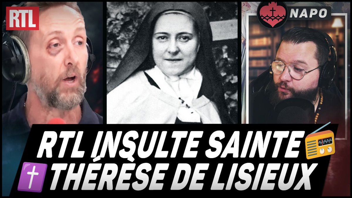 CathoFr's tweet photo. 🔴 RTL se moque de Sainte Thérèse de Lisieux
➡️ 📽️ Regardez ici : https://t.co/KWyW3bCnJZ
#SainteThérèse #Catholicisme #RespectDesSaints #RTL #LeCatho https://t.co/21lyupCR58