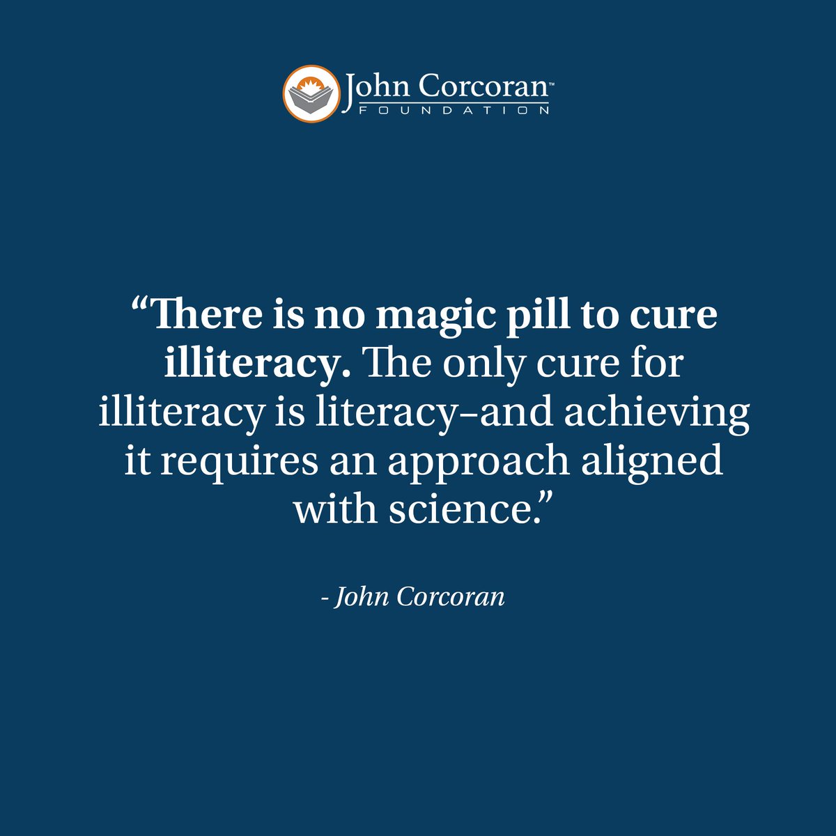 The John Corcoran Foundation tweet media