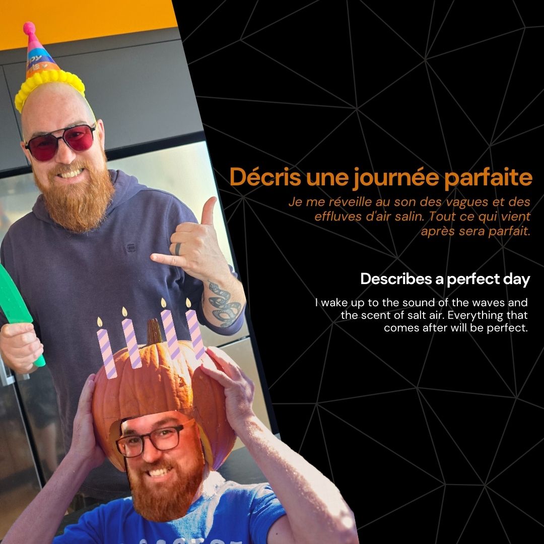 😎Rencontrez notre équipe. 😎
Ce mois-ci, faites la connaissance de Frédéric Laporte!

🤘🤘

😎Meet our team.😎 
This month, you can meet Frédéric Laporte!