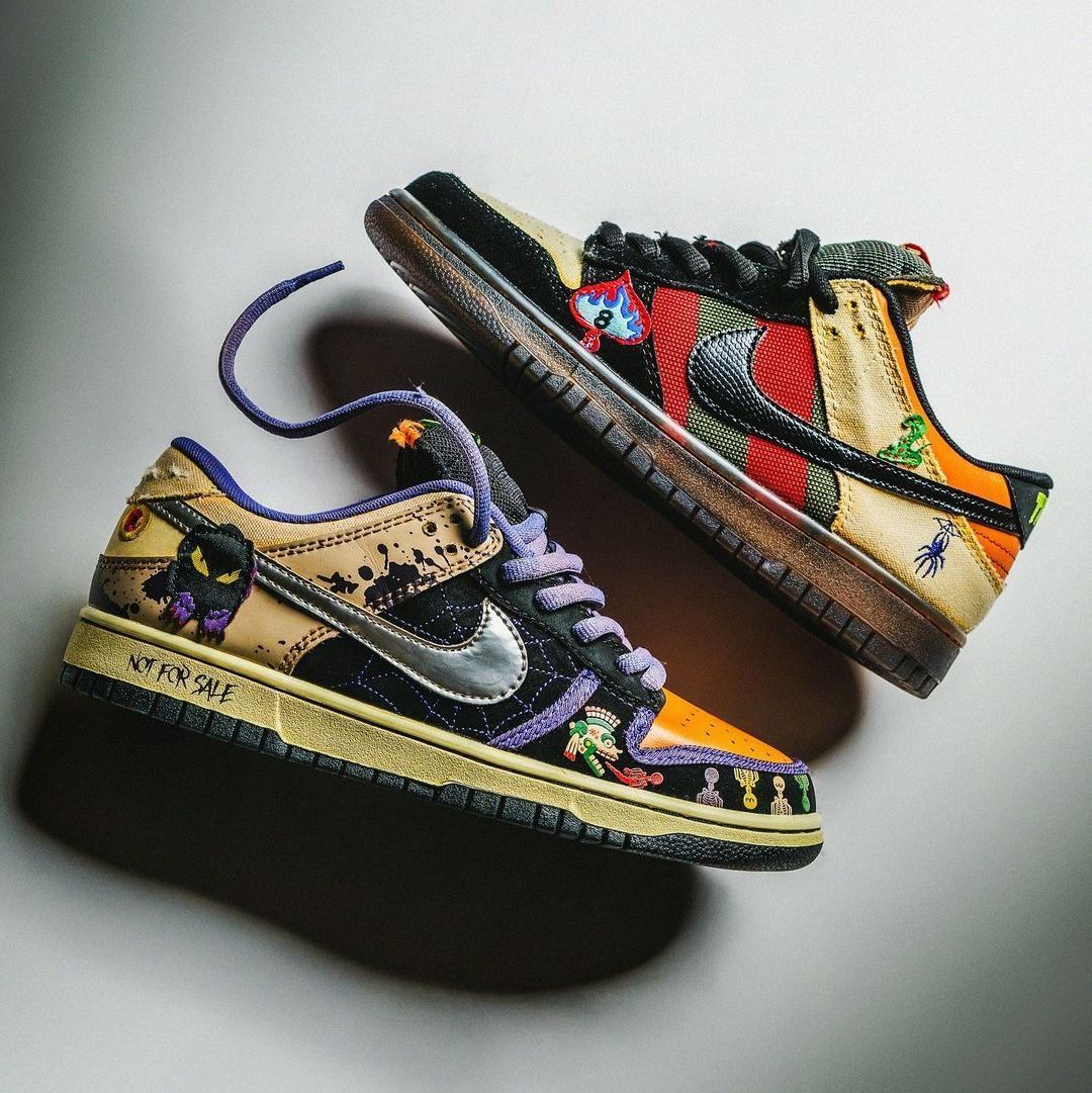 JustFreshKicks's tweet photo. Nike SB Dunk Low "What The Halloween" 🕸️🩸🧟‍♀️💀🐍 https://t.co/X2ZDfGEMFe