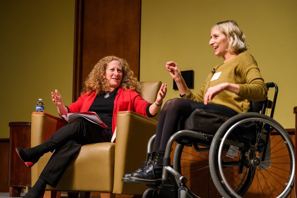 Chancellor Jennifer Mnookin (@uwchancellor) on Twitter photo Big thank you to Rebekah Taussig, our fabulous 2024 <a href="/gobigread/">Go Big Read</a> Author of Sitting Pretty: The View from My Ordinary Resilient Disabled Body for sharing insightful thoughts, stories, & knowledge with our campus & broader community. An important and inspiring book and conversation. Big thank you to Rebekah Taussig, our fabulous 2024 <a href="/gobigread/">Go Big Read</a> Author of Sitting Pretty: The View from My Ordinary Resilient Disabled Body for sharing insightful thoughts, stories, & knowledge with our campus & broader community. An important and inspiring book and conversation.