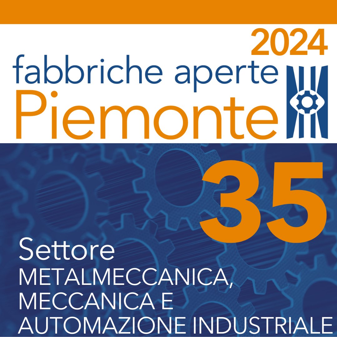 ⚙️ 35 aziende meccaniche, metalmeccaniche e dell'automazione industriale ti aspettano!
Vieni a conoscere le eccellenze piemontesi, dove innovazione e precisione si incontrano per creare prodotti di alta qualità. 
Prenota la tua visita sul sito: fabbricheapertepiemonte.it