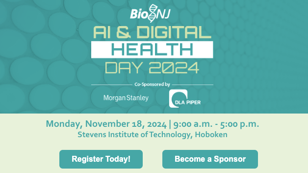 BioNJ_Org's tweet image. Join BioNJ, in partnership with Morgan Stanley and DLA Piper and hosted by Stevens Institute of Technology, on November 18 for our 2nd Annual AI &amp;amp; Digital Health Day. Learn more: ow.ly/4Fp950TLVi3
#AIDigitalHealth #MorganStanley #DLAPiper #StevensInstitute