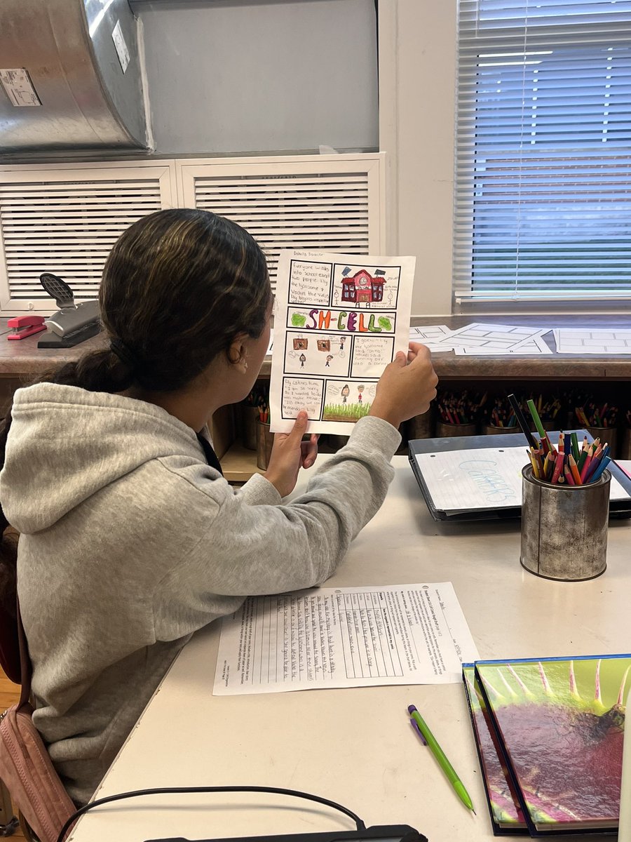 Creativity is on full display in Mrs. Williams class at Cullman MS. Students created comic strips to show their understanding of cell organelles and shared with their classmates. Very impressive. <a href="/AMSTI4all/">AMSTI</a> <a href="/AMSTI_Athens/">AMSTI Athens State</a> <a href="/CullmanMiddle/">Cullman Middle School</a>