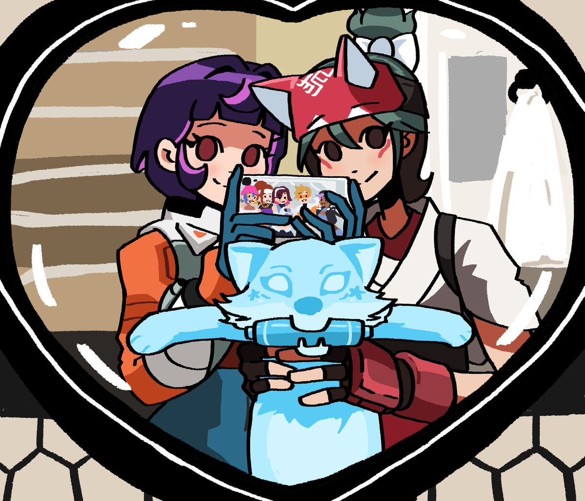 StrawHatPyro's tweet photo. Juno and Kiri being silly https://t.co/Tj2fkqZsJj