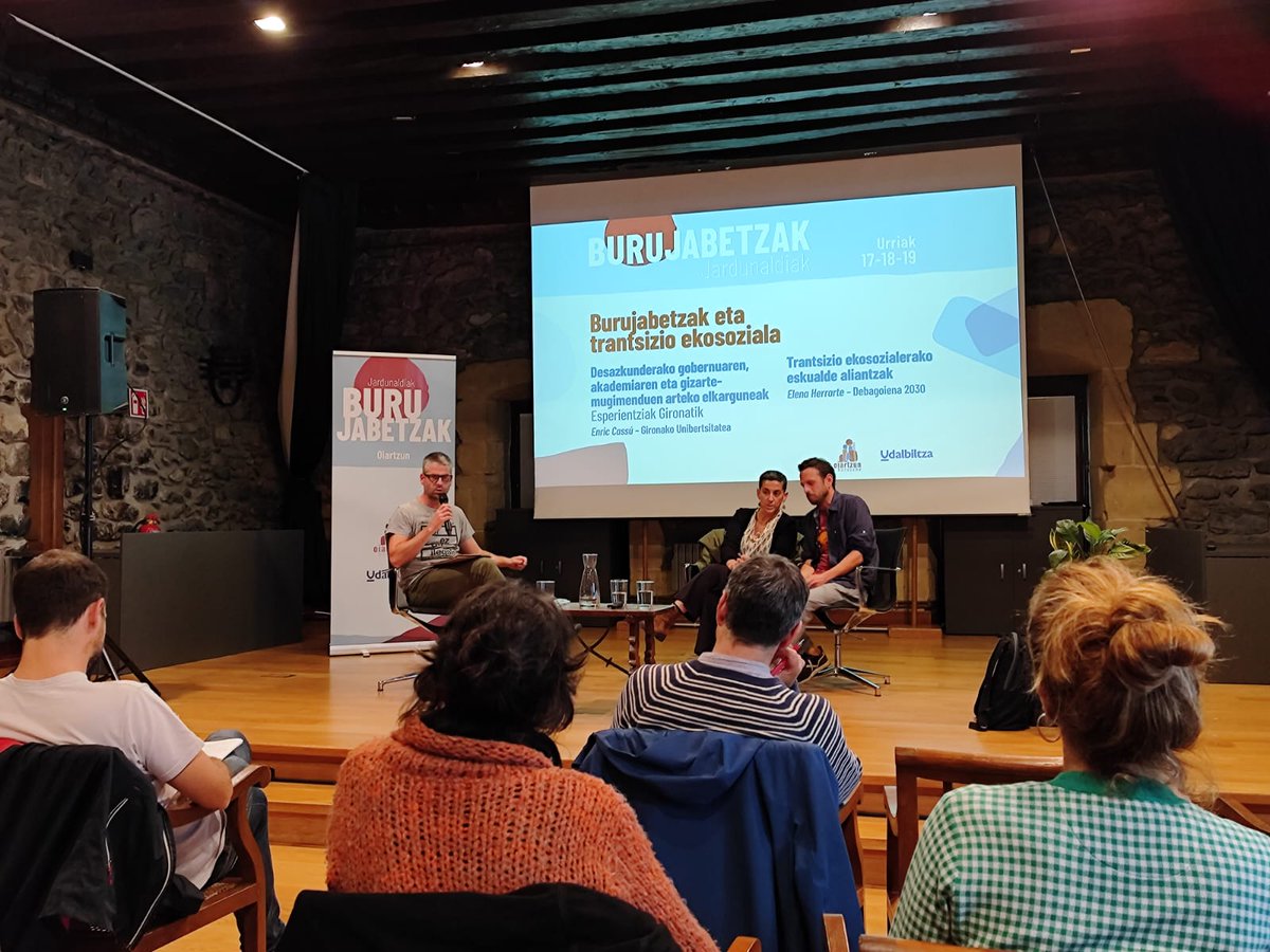 #Burujabetzen jardunaldiak antolatu ditugu Oiartzunen, @udalbiltza_|ren laguntzarekin. Egitarau oparoa Euskal Herriko, Aragoiko eta Gironako esperientzia desberdinak ezagutu eta inspiratzeko.
Datozen egunetan parte hartu nahi izanez gero, ongi etorriak izango zarete.