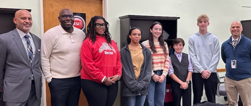 lsaboPHS's tweet image. This morning we invited Senator Troy Singleton for a visit to Palmyra School District to meet with our Superintendent, Mr. Pease, along with a small group of students to review our renovation plans.  Sen. Singleton walked the building with the group &amp;amp; listened to student input.