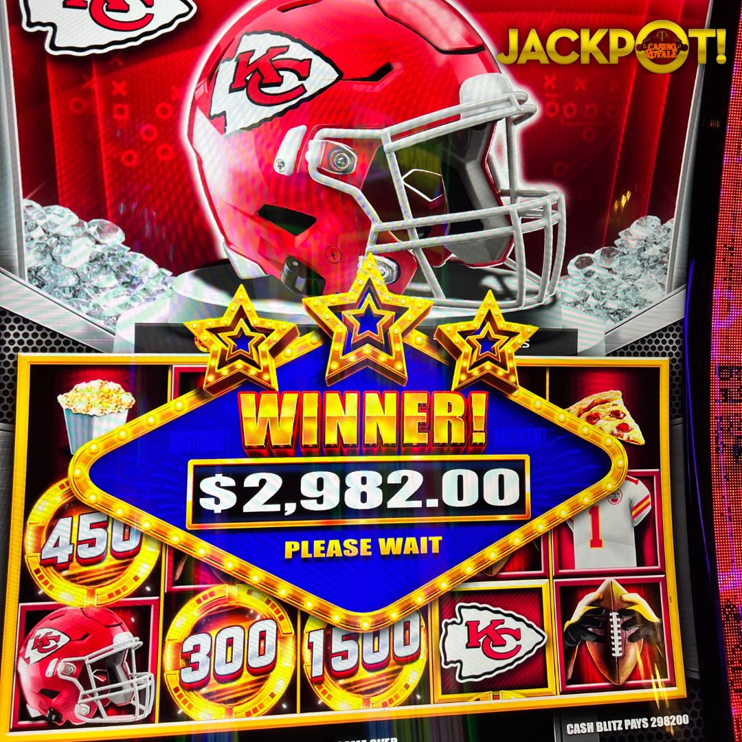 🏆 Jackpot Alert! 🏆

A BIG congratulations to our latest winner from Germany 🇩🇪, who just scored a $2,982 jackpot on the Kansas City Chiefs slot! 🎰🎉

Feeling lucky? It could be your turn next! Come spin the reels at Casino Royale and chase your own victory!

#CasinoRoyaleVIP