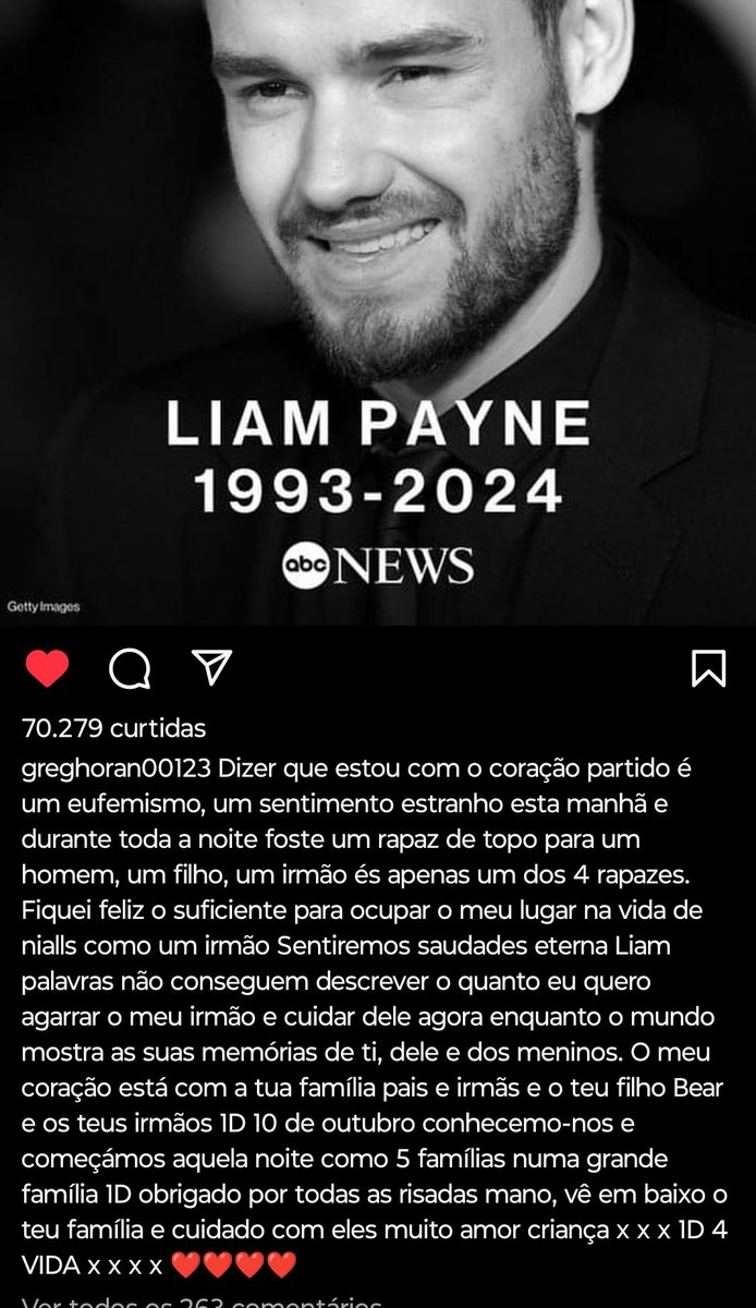 yastarw's tweet photo. o texto que o irmão do niall postou... eu to muito triste 💔💔💔 https://t.co/ADRjMwOhuS