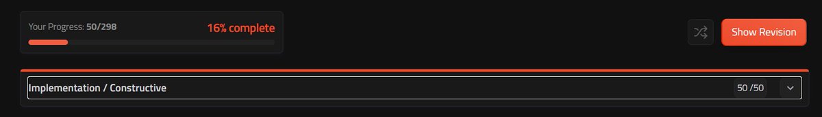 2004programer's tweet image. 🔓 Day 17: Made it to 50/298 and 16% complete! ✅ Wrapped up the Implementation section. Slowly but surely, one problem at a time! 💪 #DSA #CodingJourney #StriversCPsheet #KeepGrinding