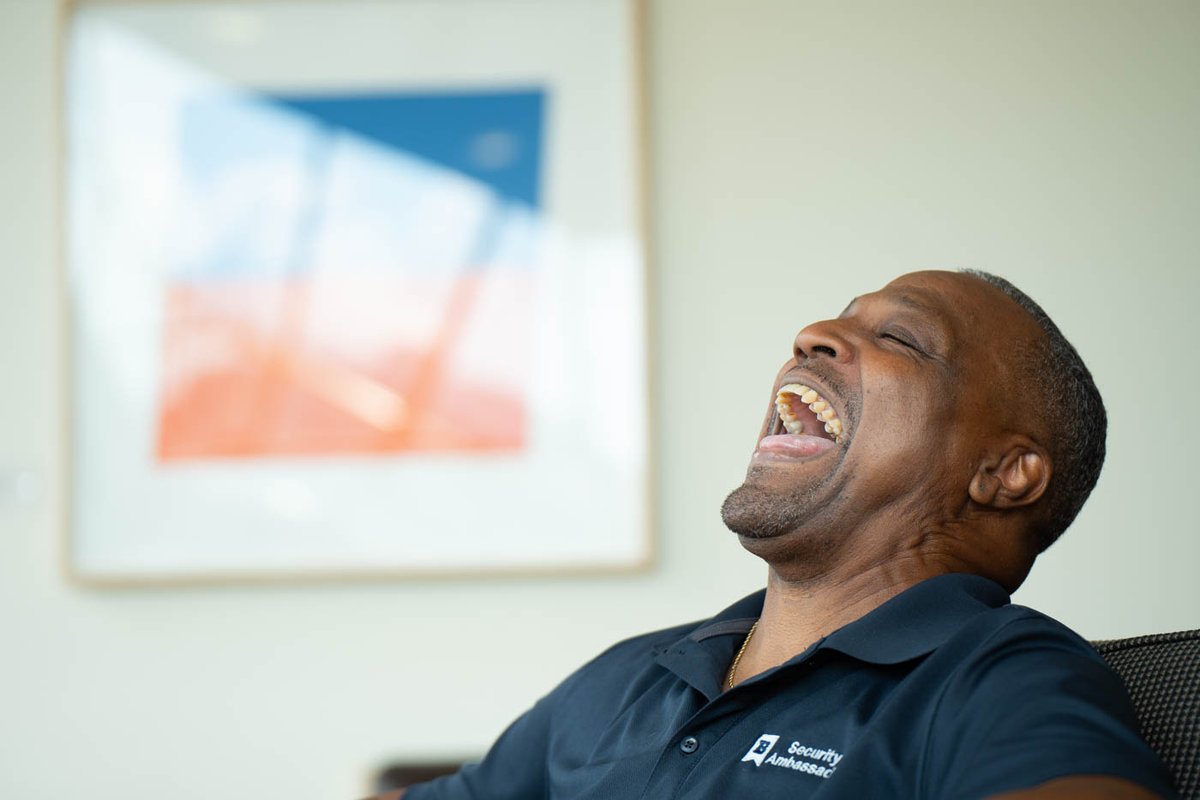 As a security ambassador, Dennis White is a recognizable, often-smiling face to many in the UBalt community. But fewer people might know about the musical talents he fosters when he's off duty. Learn more: bit.ly/3U96ONS