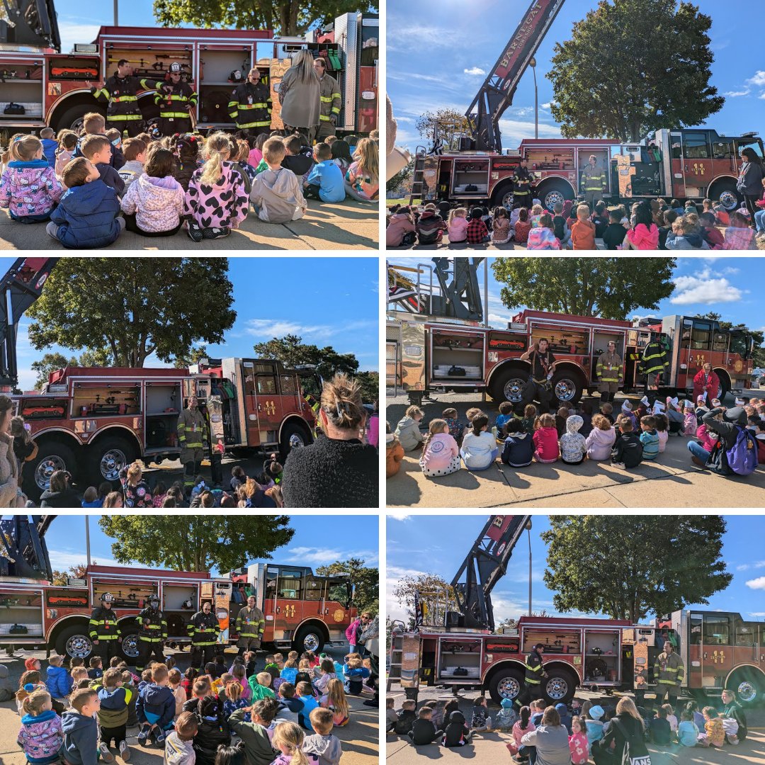 A HUGE thank you to the Barnegat Fire Department for teaching our students about fire safety and all about the fire truck! We are grateful for all you do! 🚒🚒🚒