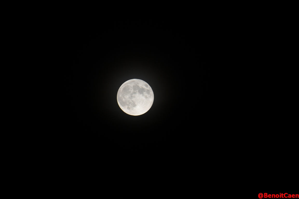Bonne nuit #Caen #lune #moon #pleinelune #fullmoon