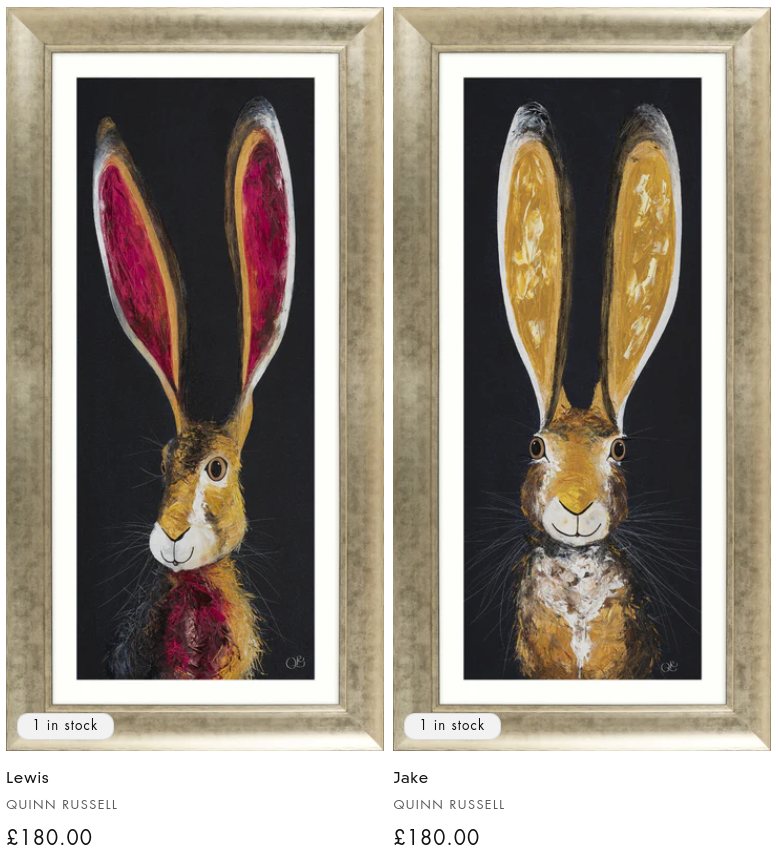 Ear Ear 😃 heard about our new duo here in the Gallery? The delightful Lewis and Jake are such inquisitive characters, full of mischief and fun 😀😀😀

artworx.co.uk/collections/ga…