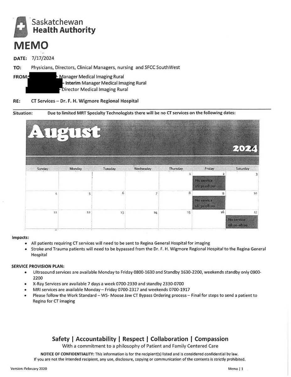 People suffering from stroke and other medical trauma were denied healthcare in Moosejaw - a leaked memo shows. This is unacceptable, its time for change. Scott Moe and the Sask. Party have driven healthcare into last place - we have a plan to fix it. #skpoli