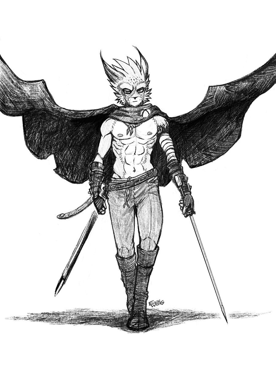 edenspell's tweet photo. It's been a while since I drew this guy. 🙂 ❤️

Ashworth from Cauldron Creek, one of the protagonists in the story. ⚔️ 🔥

Born with a terrifying power &amp; exiled from his own village, he journeys with his childhood friend &amp; avid scholar, Aonar, to seek &amp; destroy the Edenspell. https://t.co/EeBVRyllca