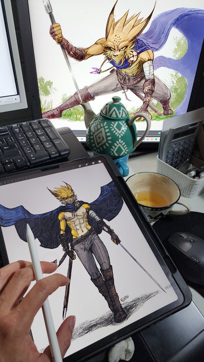 edenspell's tweet photo. Gonna colour &amp; render him properly tonight when I get back from work. 😊 https://t.co/iVdcEZchmL