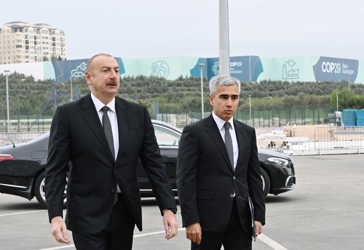 azpresident's tweet photo. Prezident İlham Əliyev Olimpiya Stadionunun ərazisində COP29-a hazırlıqla bağlı görülən işlərlə tanış olub.

https://t.co/vopWpBQCKn

#COP29 #COP29Azerbaijan https://t.co/krqOUa39co