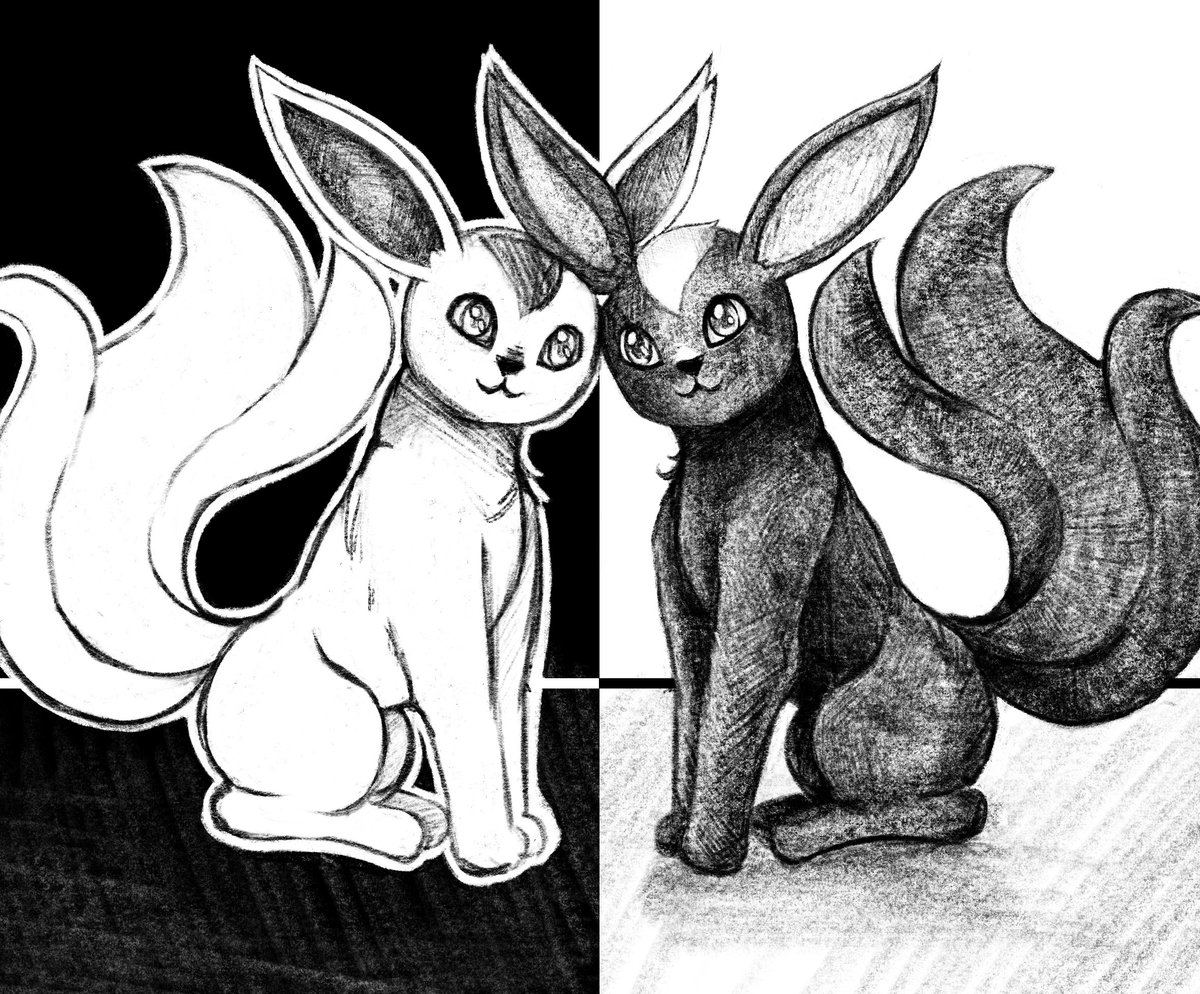 Had to cancel the Inktober early, because I tried to do to much at the same time...

So here is the last picture I did. In the next days i will focus on working on my Potluck piece ☺️

Day 7 - Summon
2 little carbuncles from FF14
#inktober2024 #secretsataninktober