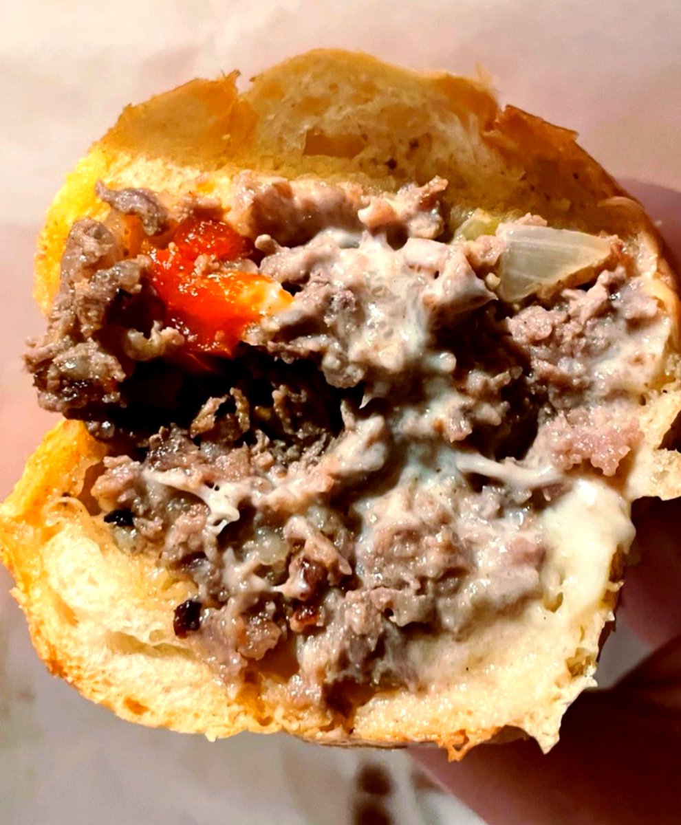 We're out on double duty today with the Tat's Truck in SLU and Lake City! Find us &amp; grab one of these cheesesteaks like @mollywanderstheworld did when she took this delicious pic!

SLU: Amazon, 11am-2pm, 311 Terry Ave N
Lake City: @hellbentbrewing 5pm-8pm, 13035 Lake City Way NE