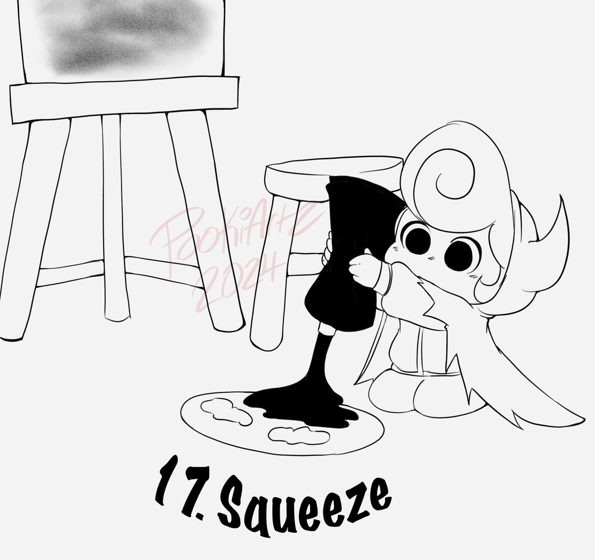 MrzPookiArtz's tweet photo. 17. Squeeze
“..oop! Too much black…”
#WallyDarling #PookiArtz #squeeze #paint #Spookyartjam2024 https://t.co/lrCCJZx8zM