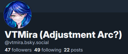 MiraVtuber's tweet photo. I'm working on the whole moving over process.  I can't promise it'll be the smoothest thing in the world but I'm pretty tired of this place being burned to the ground, so if any mutuals want to find me, here y'all go. =p https://t.co/wyS5MMlzfU